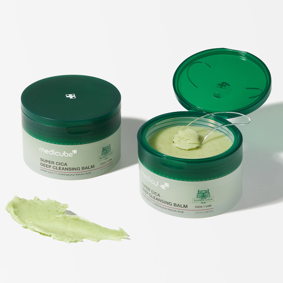 medicube super cica exfoliërende reinigingsbalsem