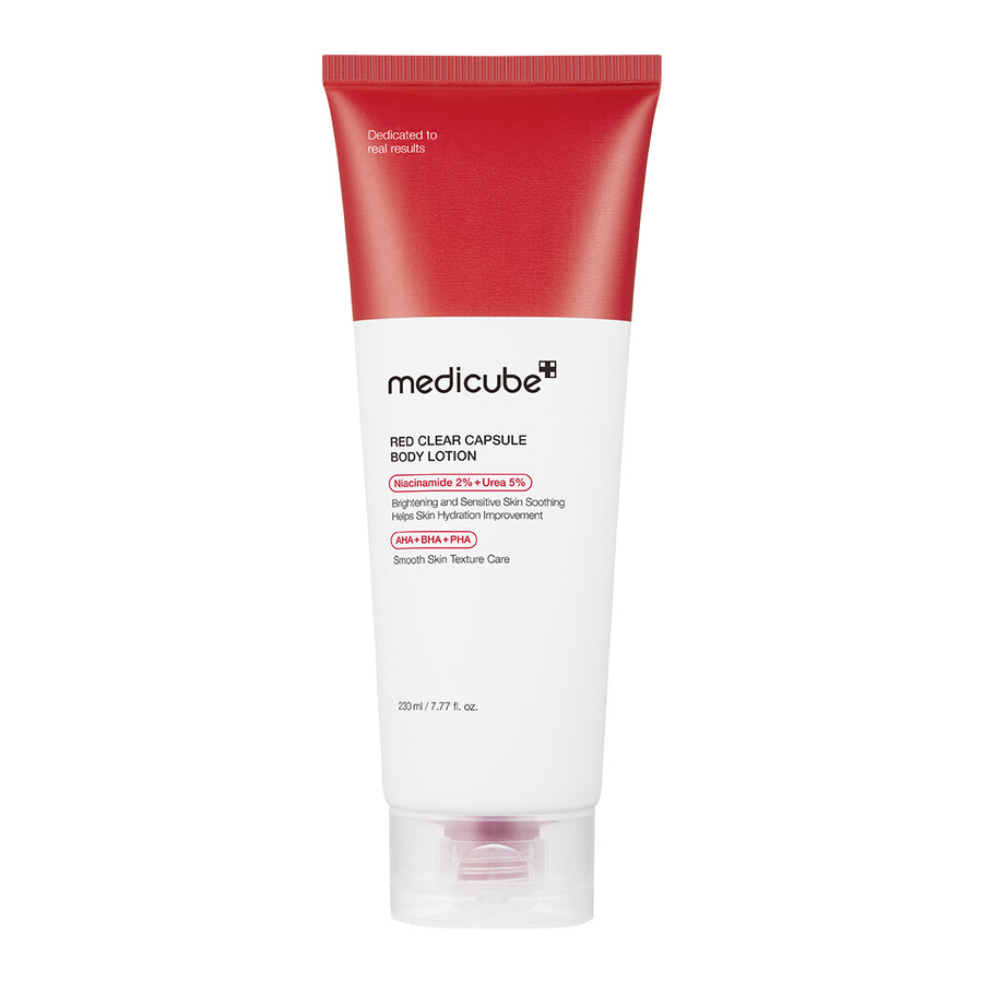 medicube rode transparante capsule bodylotion
