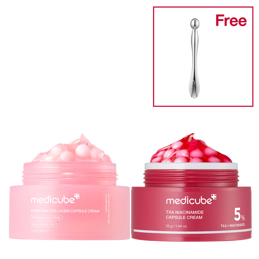 medicube pdrn roze collageen capsule crème