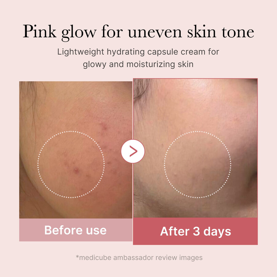 medicube pdrn roze collageen capsule crème