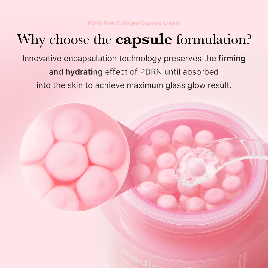 medicube pdrn roze collageen capsule crème