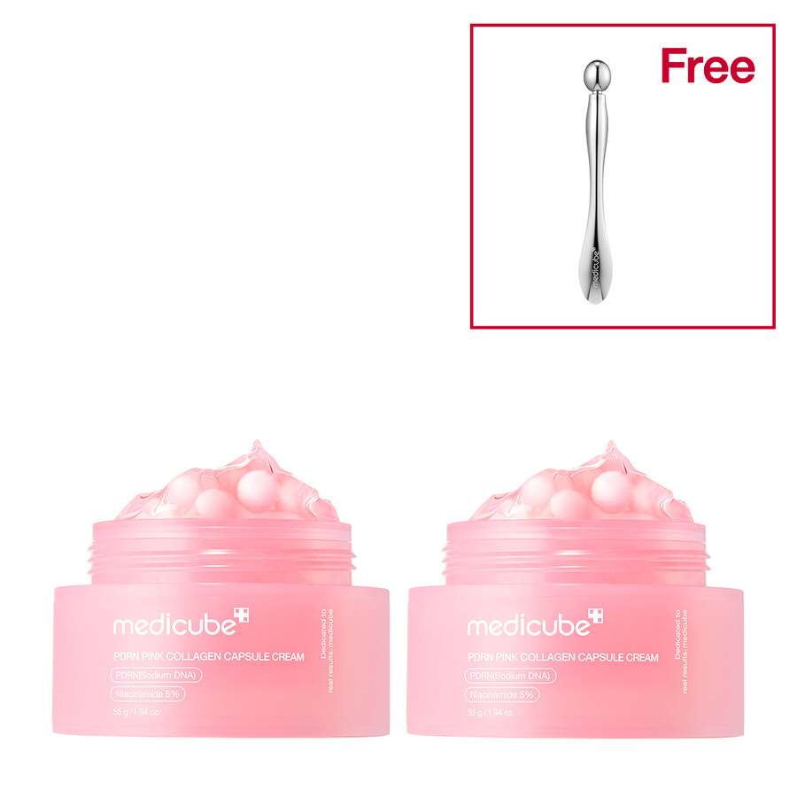 medicube pdrn roze collageen capsule crème