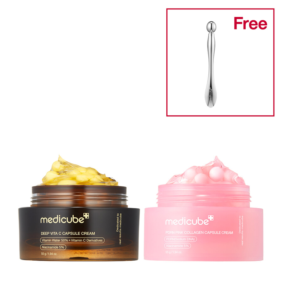 medicube pdrn roze collageen capsule crème