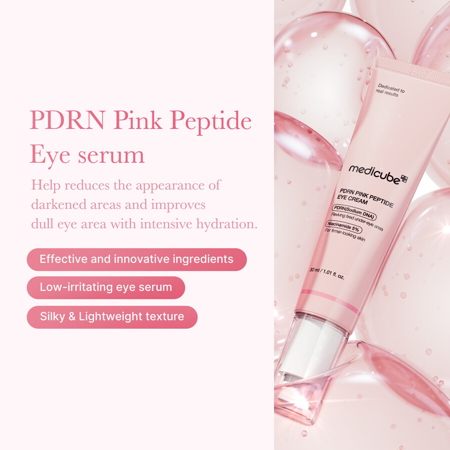 medicube pdrn roze peptide oogcrème