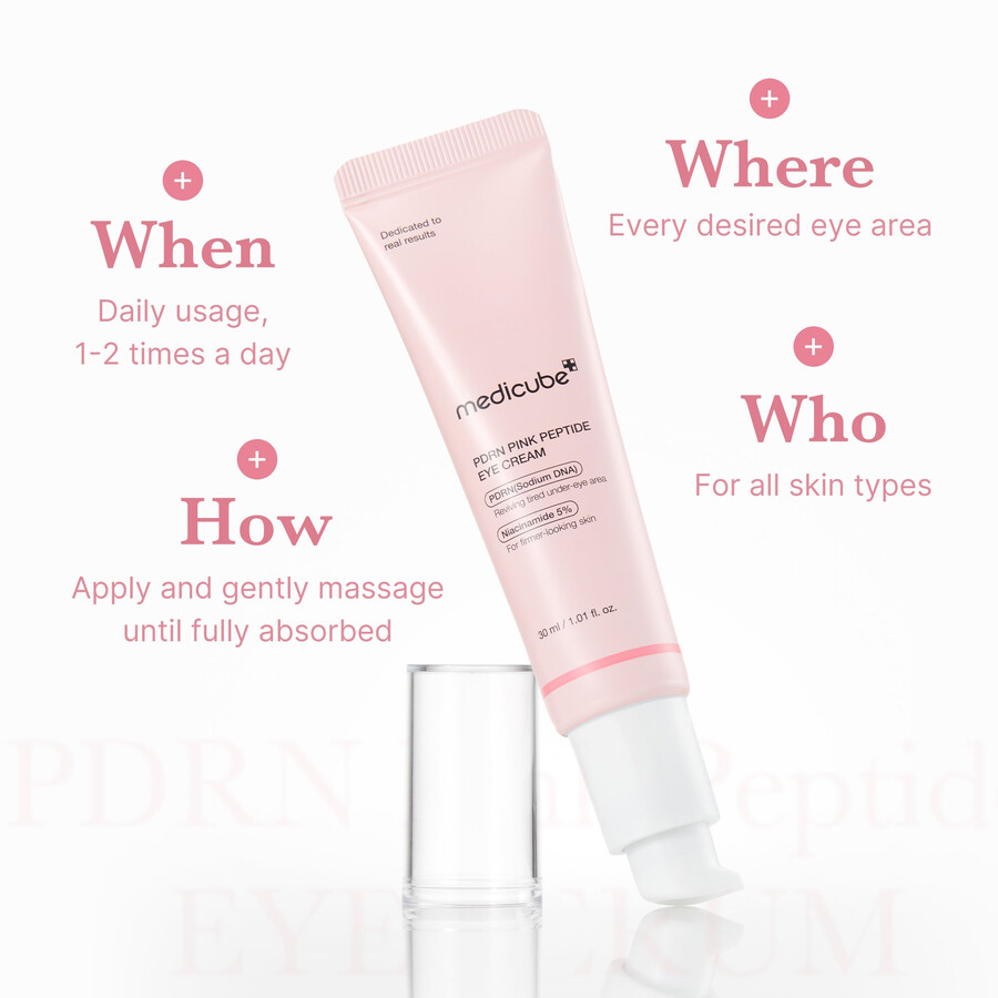 medicube pdrn roze peptide oogcrème