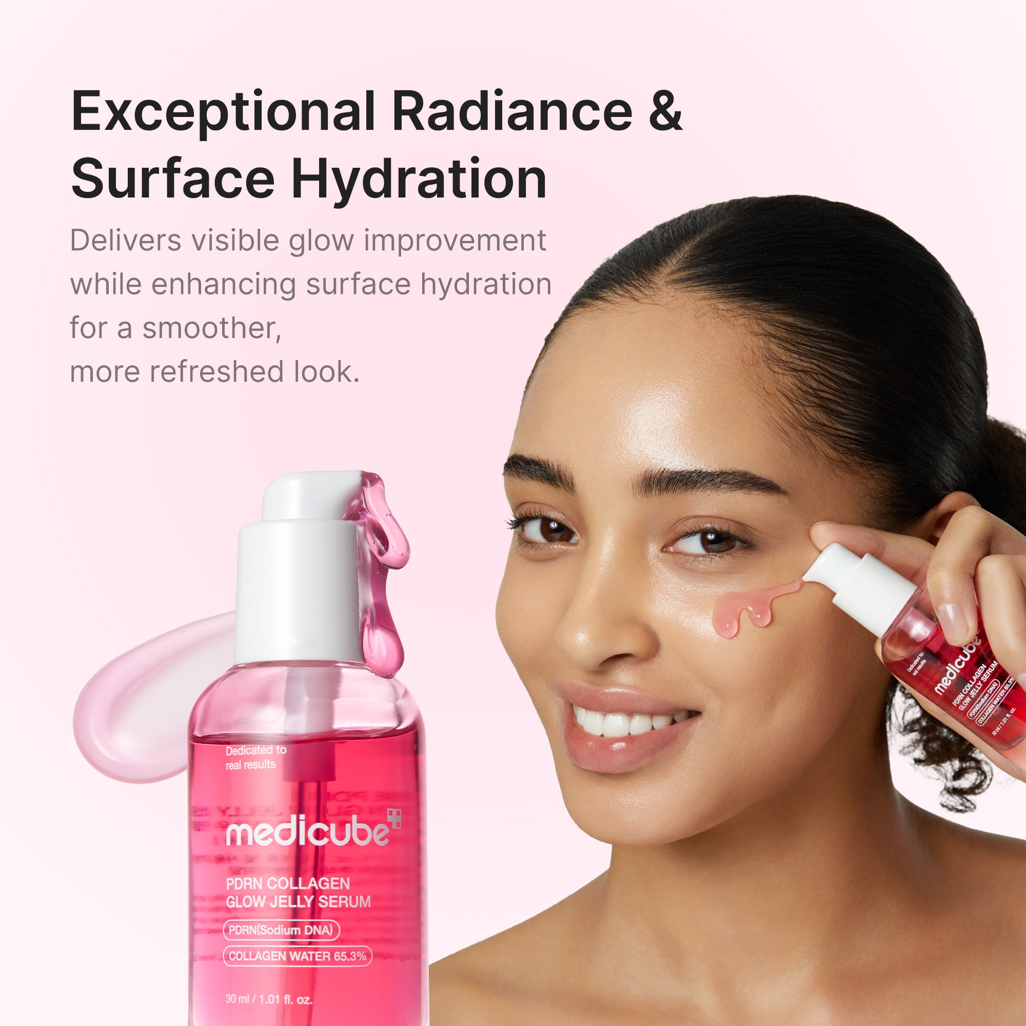 pdrn roze collageen glow jelly serum