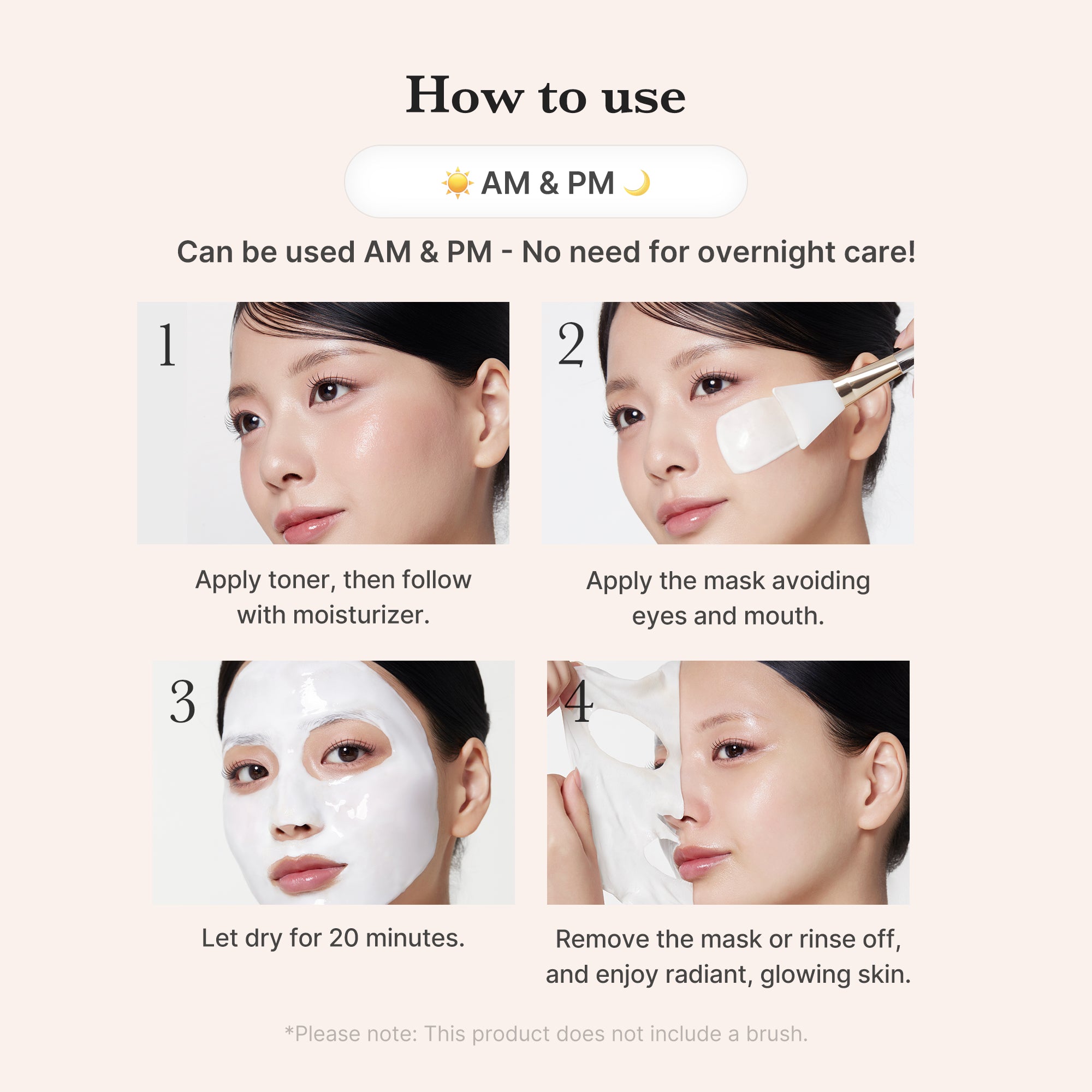 collageen milky glow daytime wrapping mask